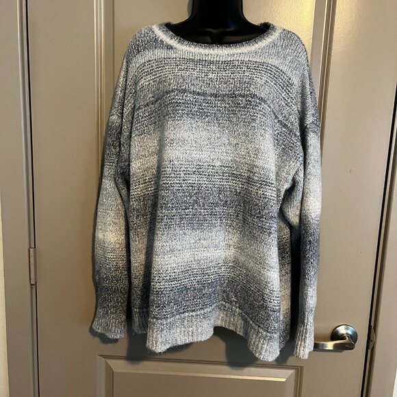 Women's Blue/Grey Chaps Sweater XXL - Picture 2 of 9